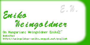 eniko weingoldner business card